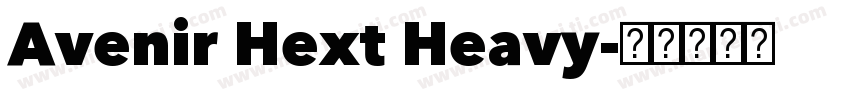Avenir Hext Heavy字体转换